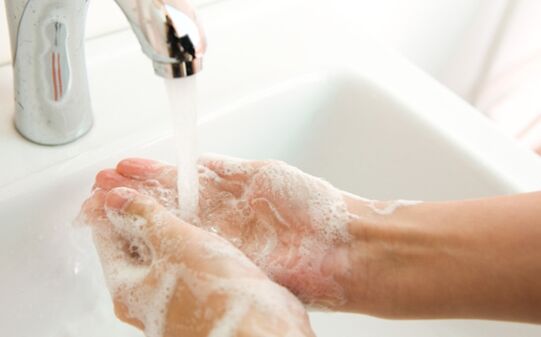wash your hands to prevent the appearance of parasites in the body